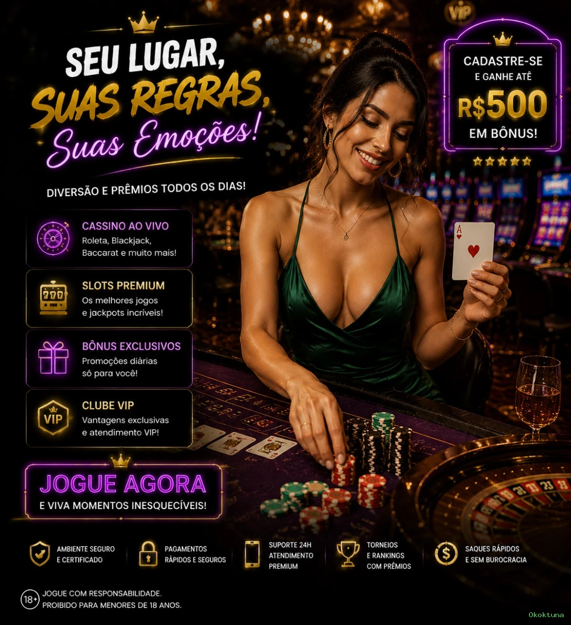 Notificações e promoções